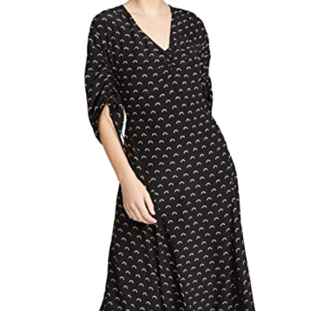 Opening Ceremony Rainbow Silk Dress